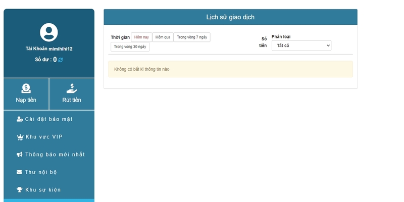 Theo dõi giao dịch rút tiền thường xuyên